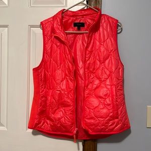 Bright orange JCrew vest